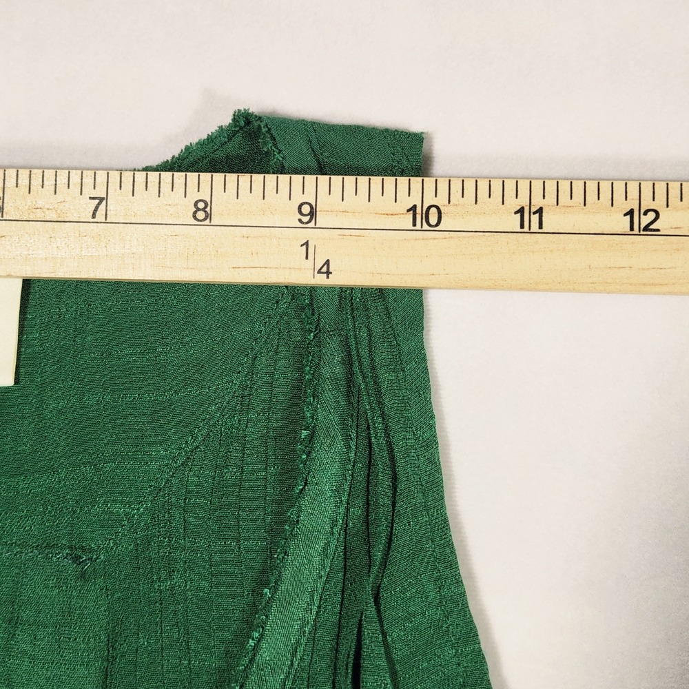 Maeve Anthropologie Green Pintuck Sleeveless Babydoll Blouse Top Small Emerald - Picture 7 of 10
